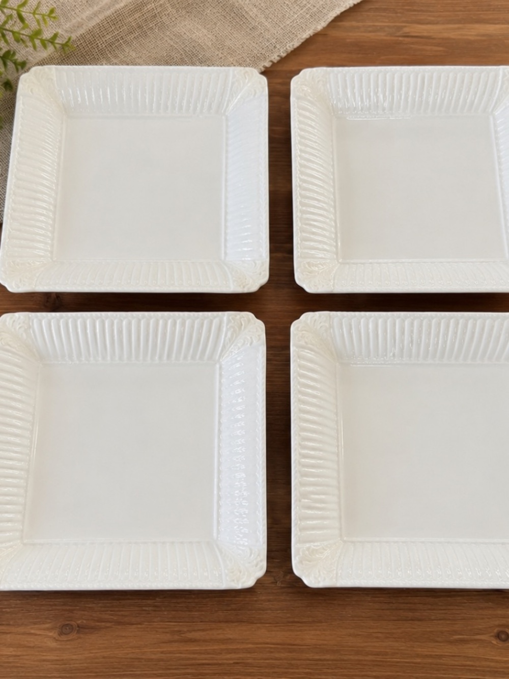 Lenox White Salad Plates